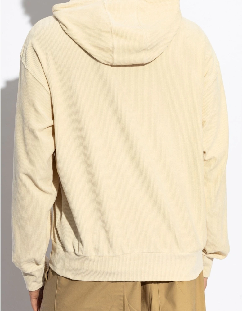 Boxy Fit Hoodie Beige