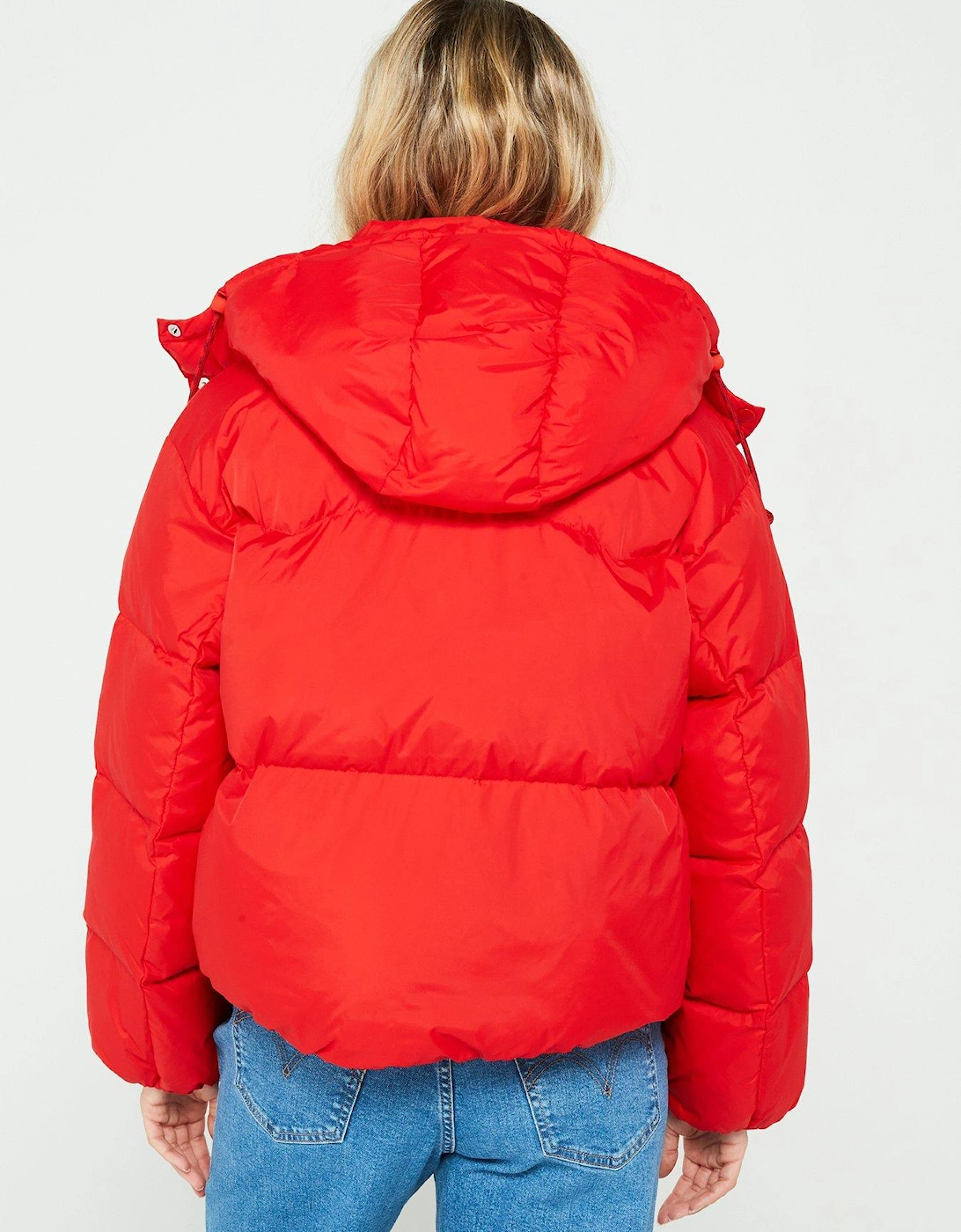 Western Bubble Jacket - Flame Scarlet