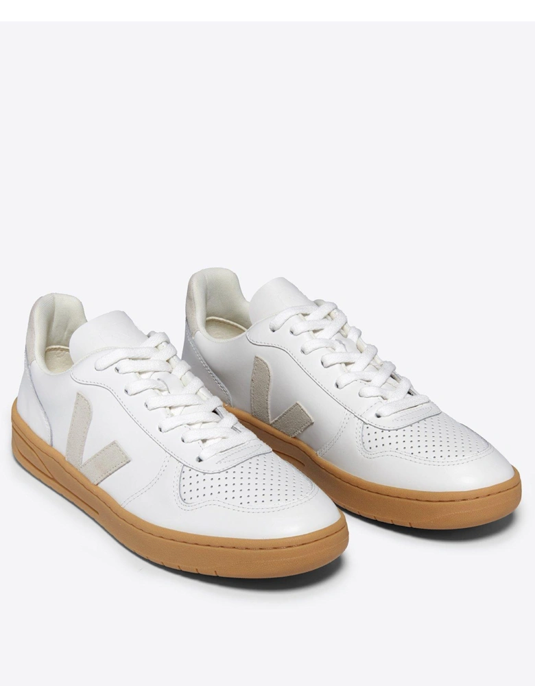 Womens V-10 Trainers - White/Beige