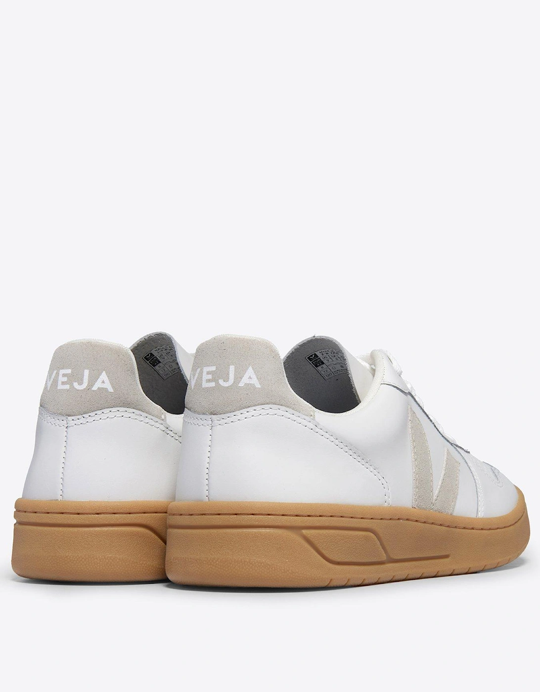 Womens V-10 Trainers - White/Beige