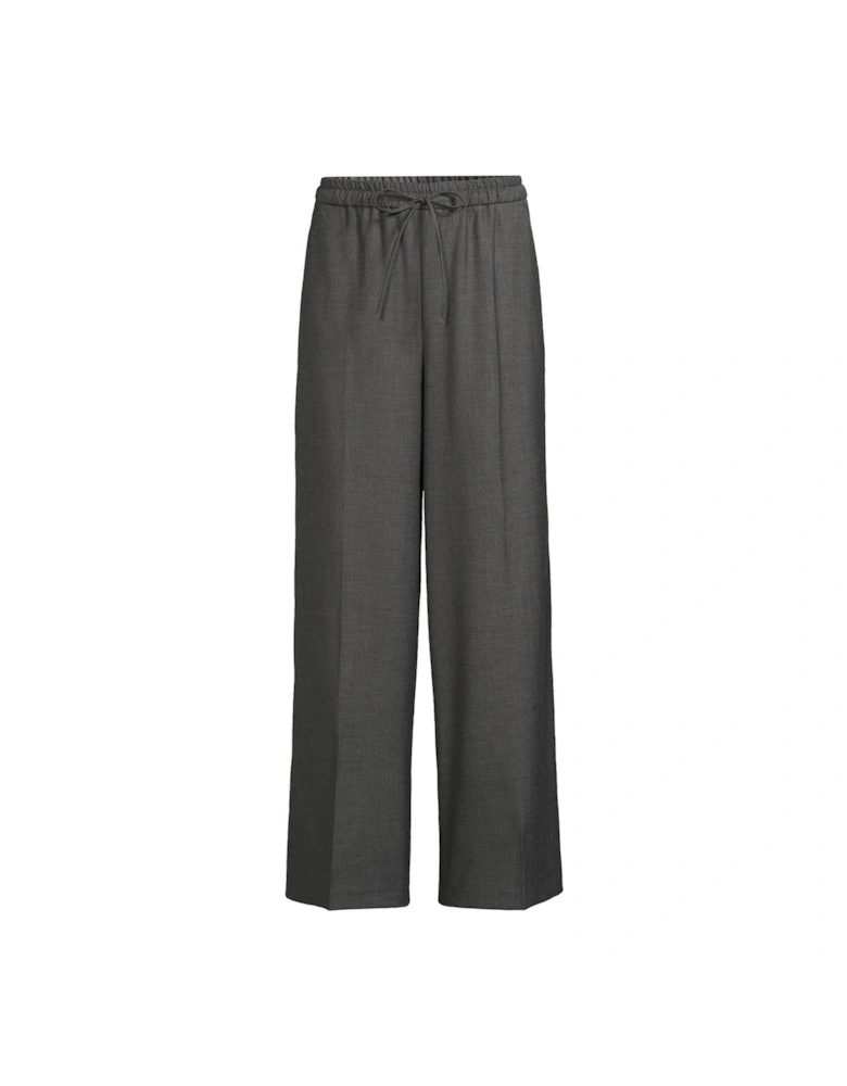 Wide Leg Trousers - Grey 