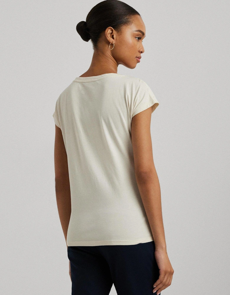 Grieta Short Sleeve T-Shirt - Cream