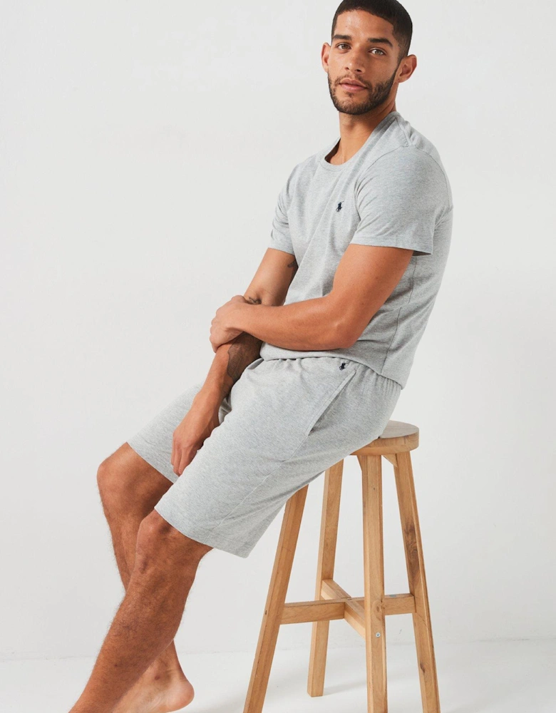 Jersey Lounge Shorts - Grey Melange