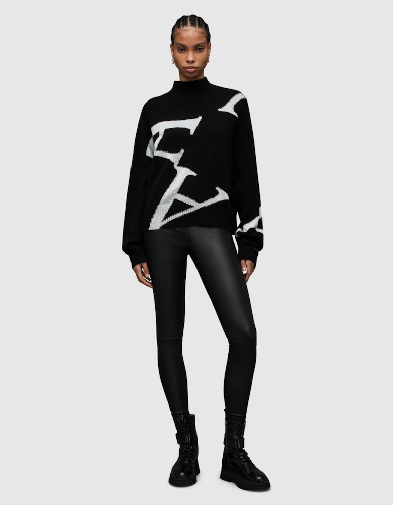 A Star Jumper - Black/Silver