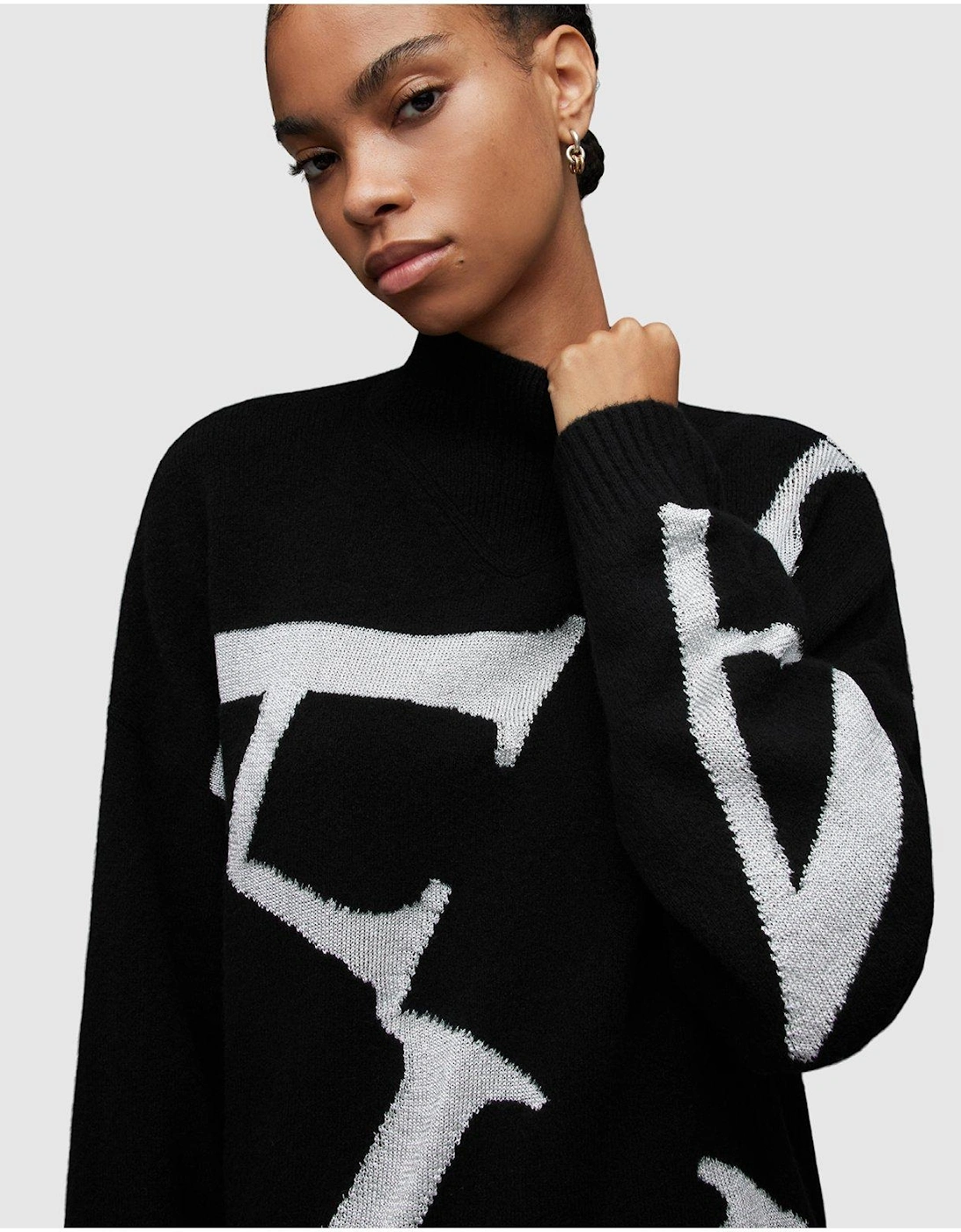 A Star Jumper - Black/Silver