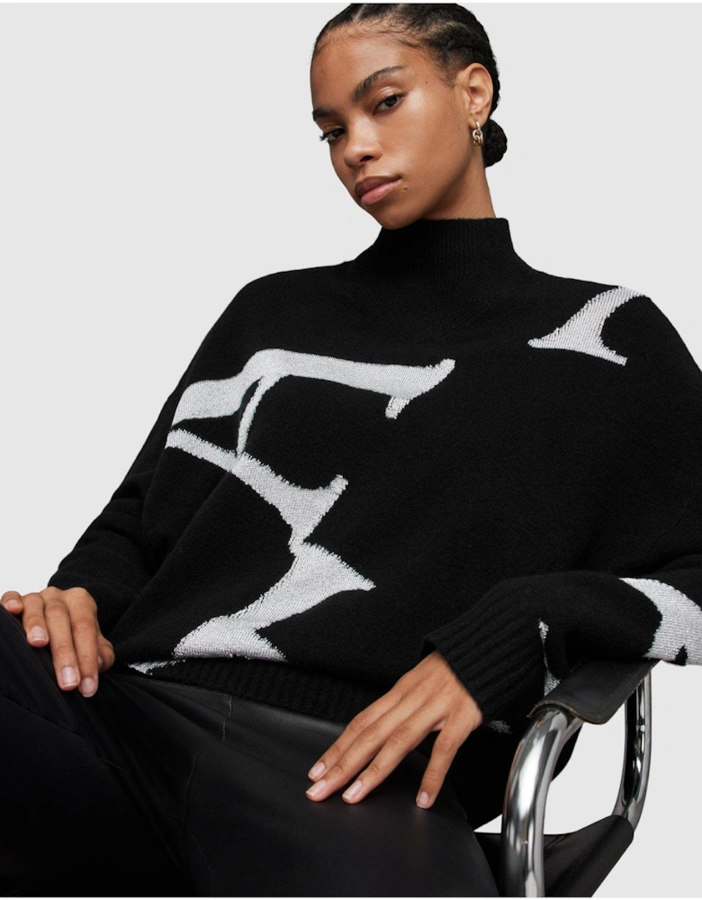 A Star Jumper - Black/Silver