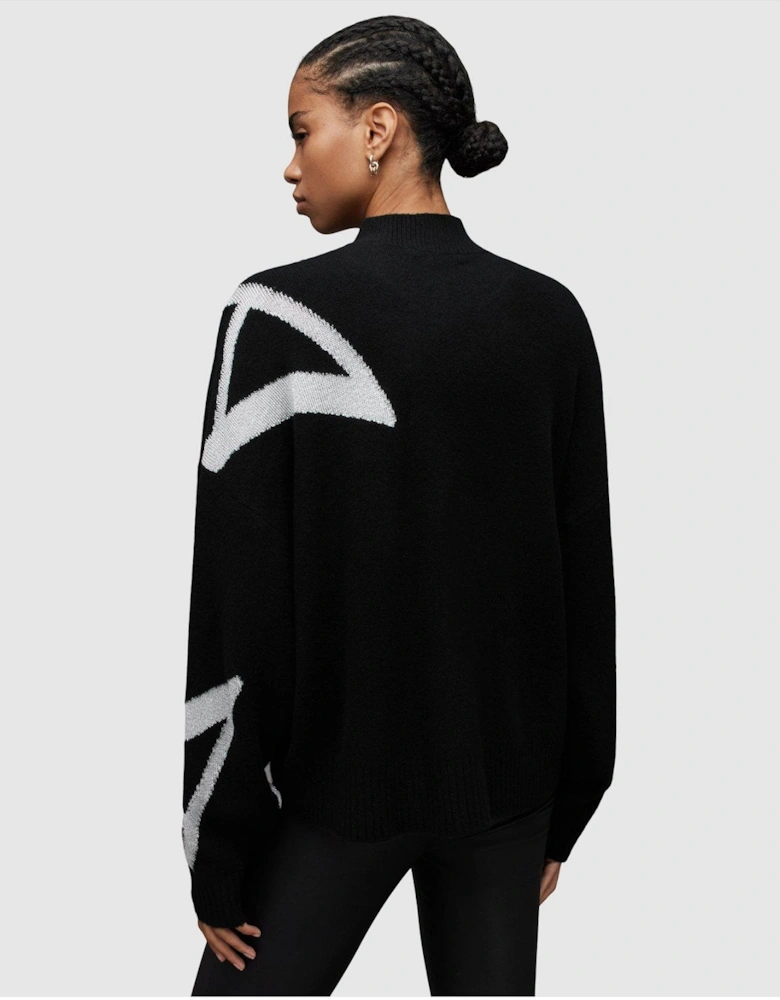 A Star Jumper - Black/Silver