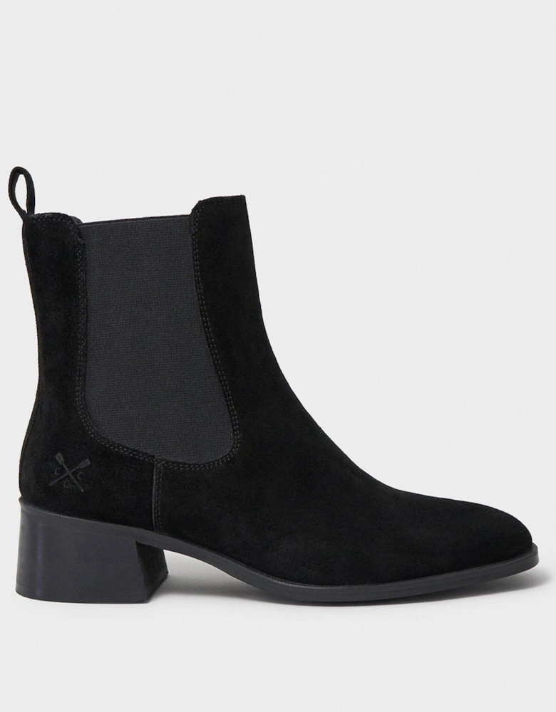 Low Heel Chelsea Boot - Black