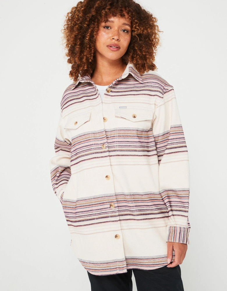 Women's Calico Basin Shirt Jacket - White