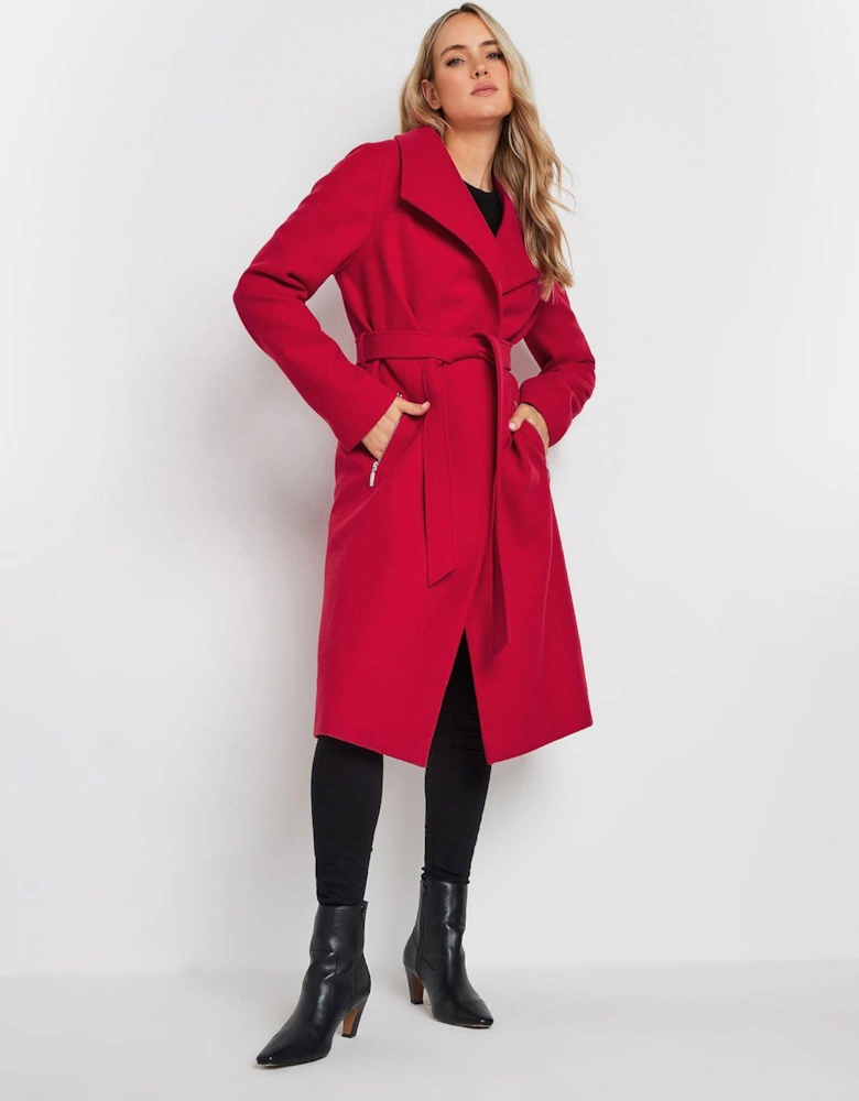 Wrap Coat - Red