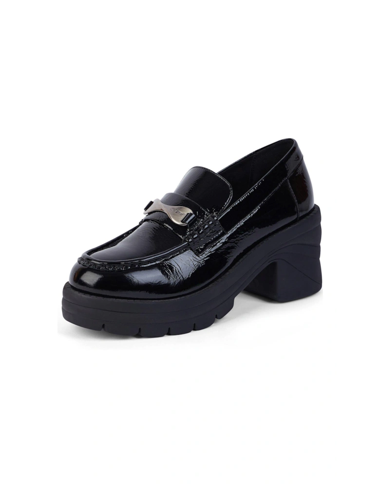 Edie Patent Leather Loafer - Black