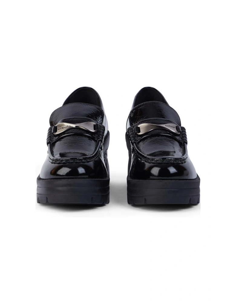 Edie Patent Leather Loafer - Black