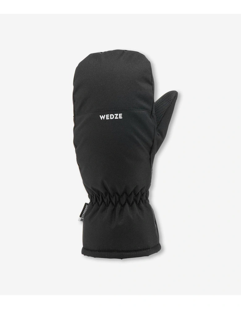 Kids' 100 Warm And Waterproof Ski Mittens - Black