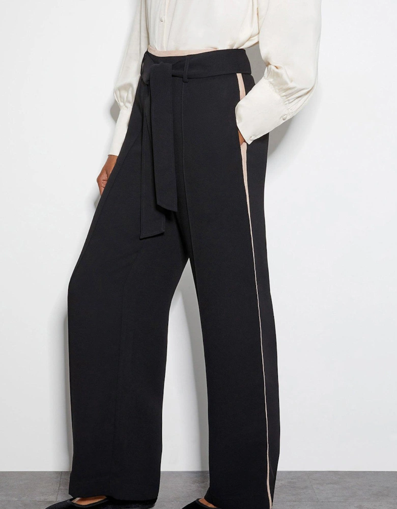 Scarlet Trim Trousers - Black