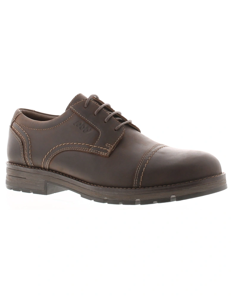 Mens Smart Shoes Jet Leather brown UK Size