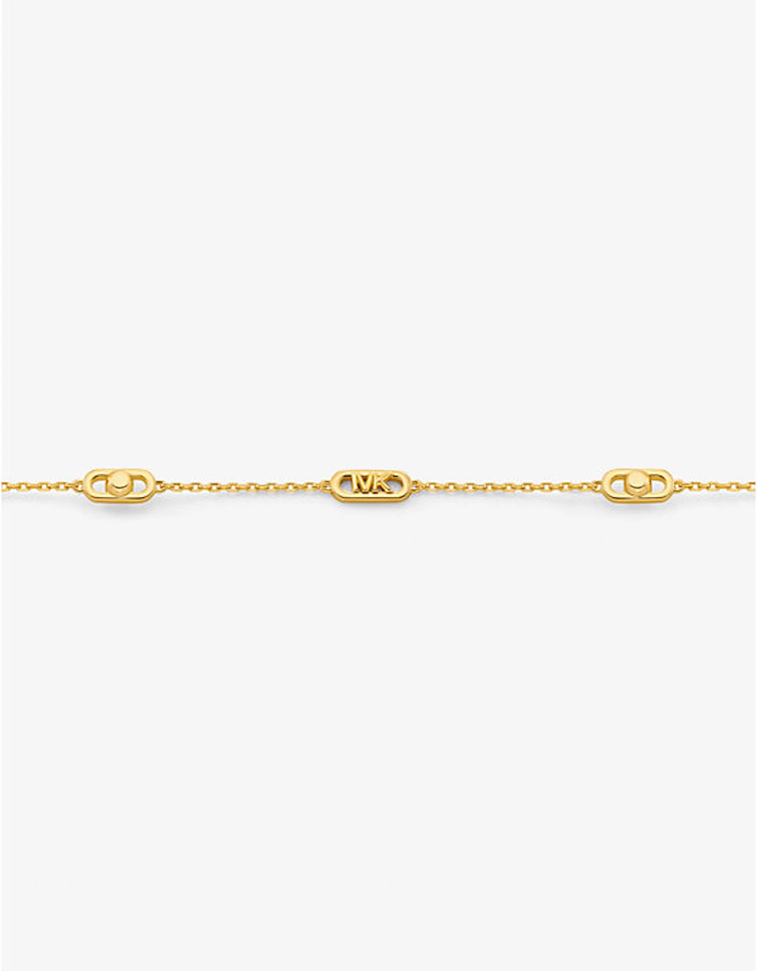 Astor Link Small Precious Metal-Plated Sterling Silver Necklace
