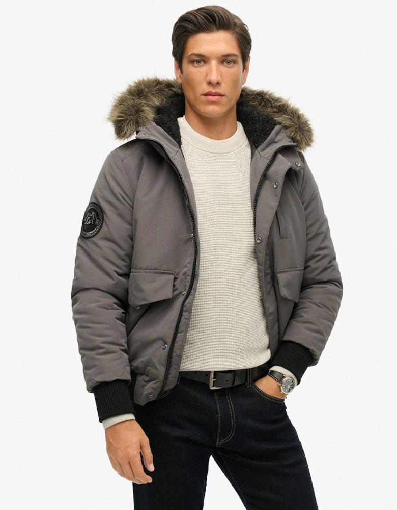 Everest Hooded Padded Jacket - Dark Grey