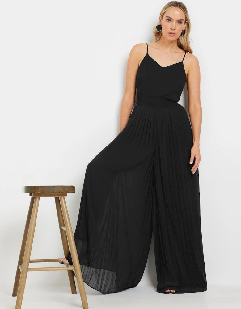 Pleated Jumpsuit - Black