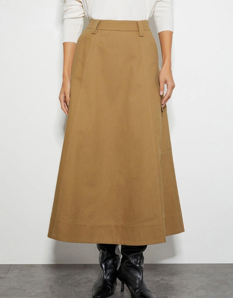 Hanna Cargo Skirt - Natural