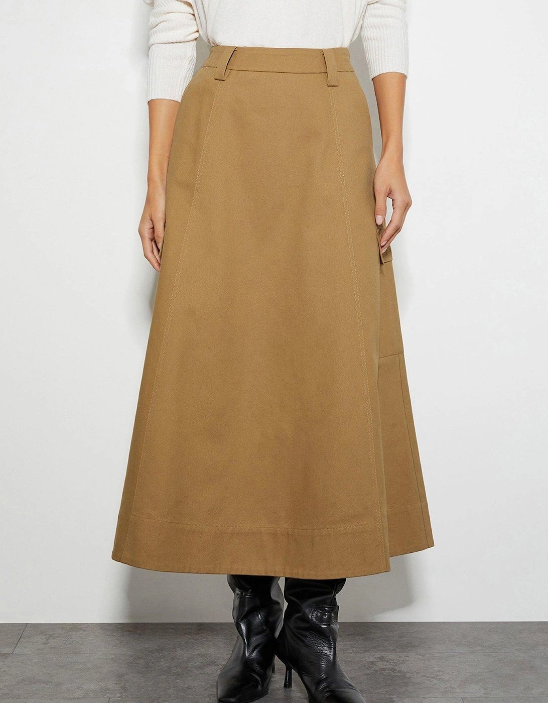 Hanna Cargo Skirt - Natural, 2 of 1