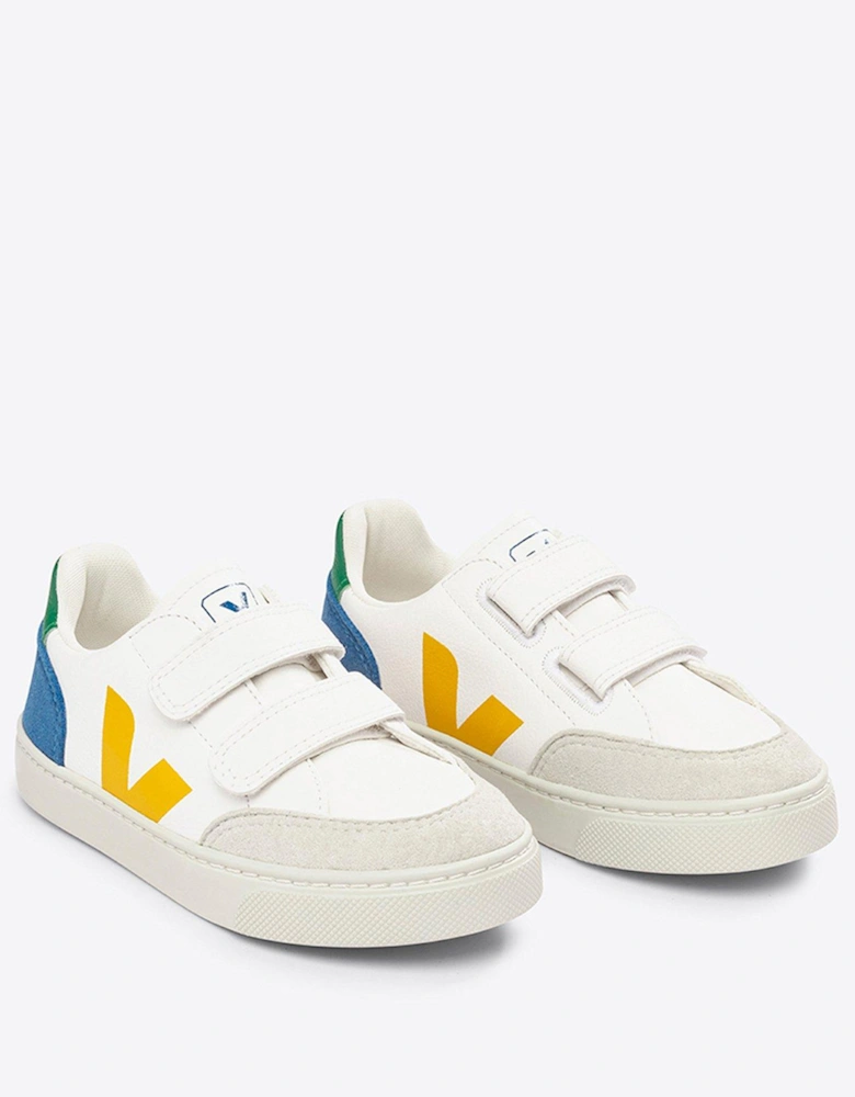 Boys Infant Small V-12 Trainers - White/Blue