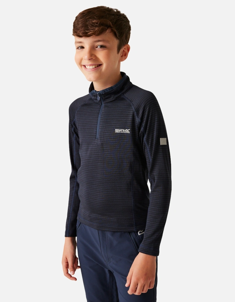 Childrens/Kids Berley Half Zip Long Sleeved Top