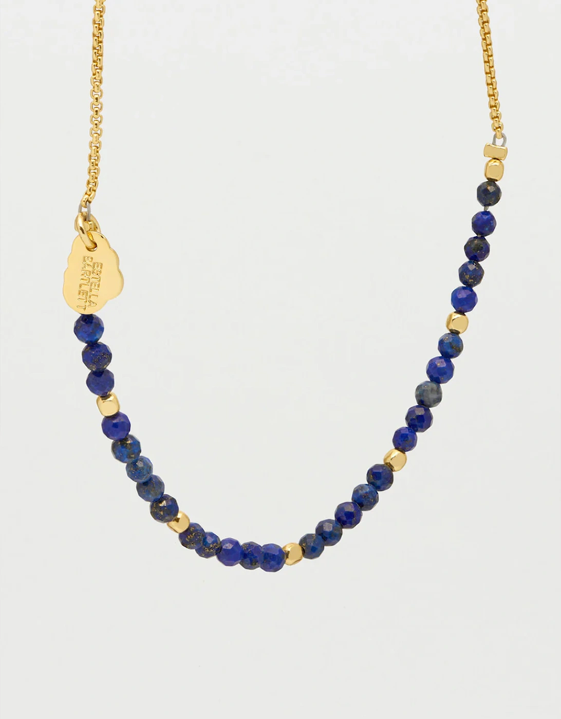 Faceted Lapis Amelia Bracelet Gold