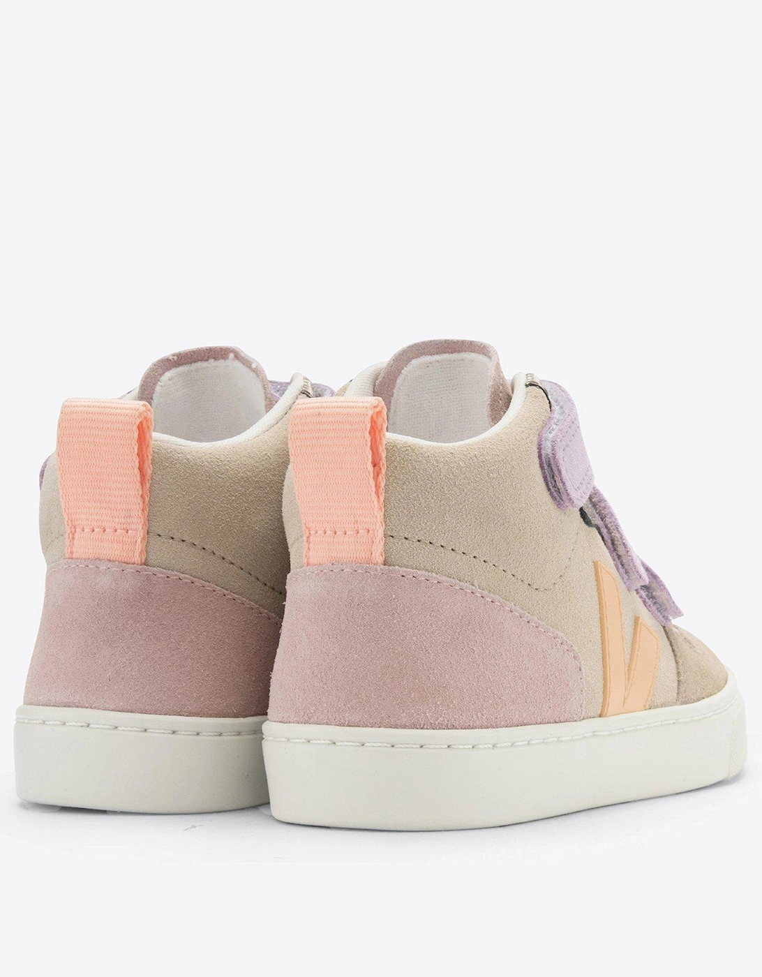 Kid's V-10 Mid Trainers - Almond/Peach