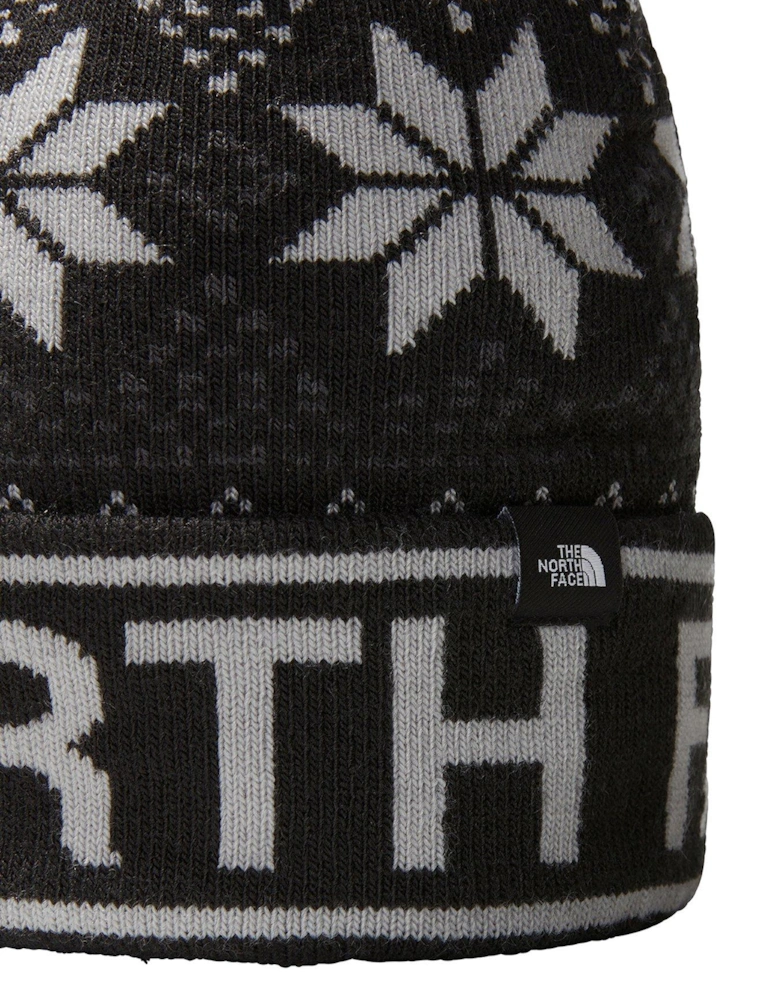 Junior Kids Ski Tuke Beanie - Black