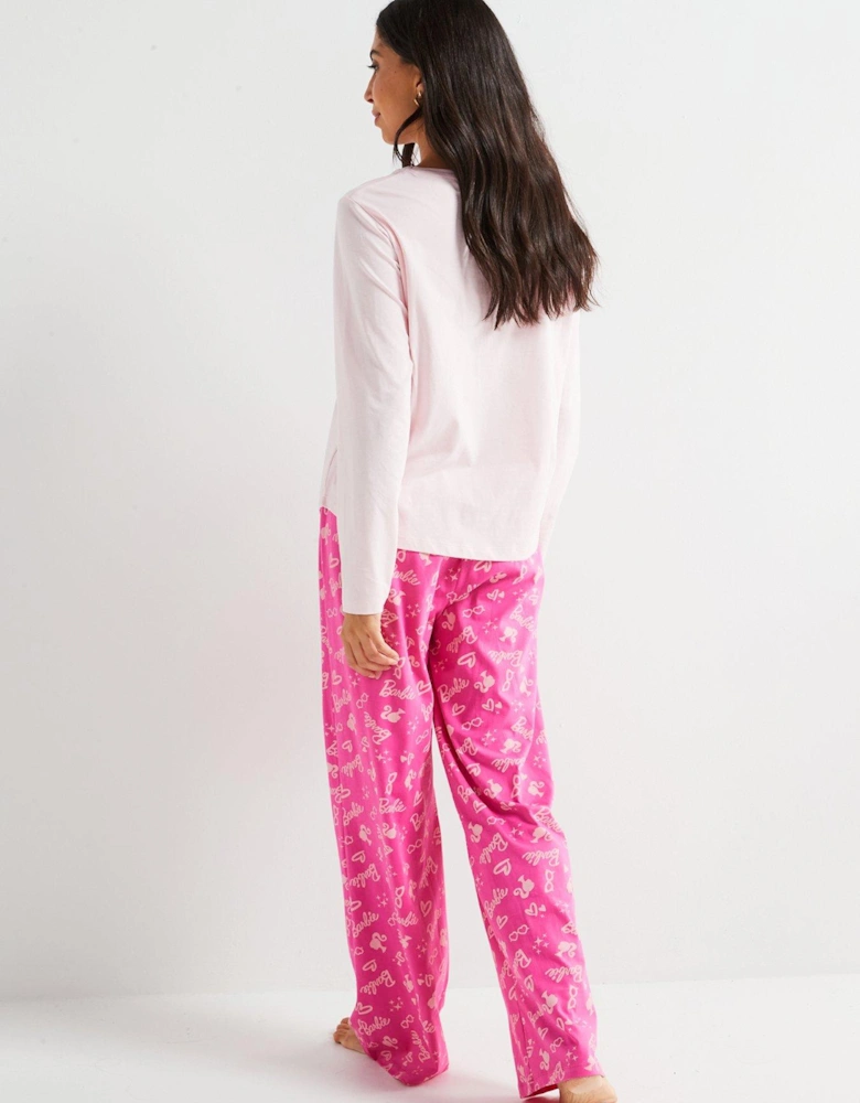 Logo Long Sleeve Pyjamas - Pink