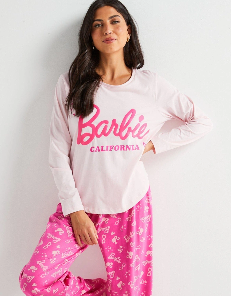 Logo Long Sleeve Pyjamas - Pink