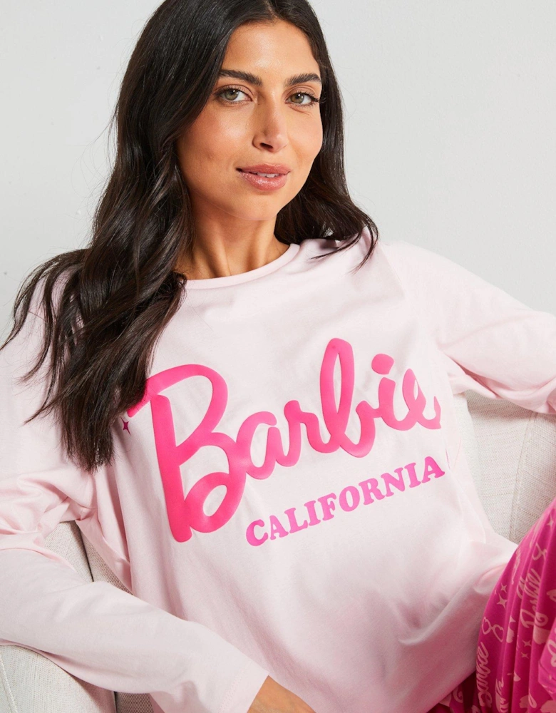 Logo Long Sleeve Pyjamas - Pink