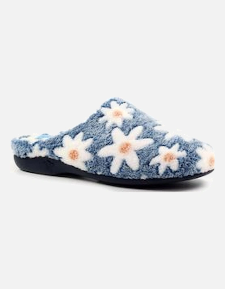 Plumeria Ladies Blue Mule Slipper KLA232