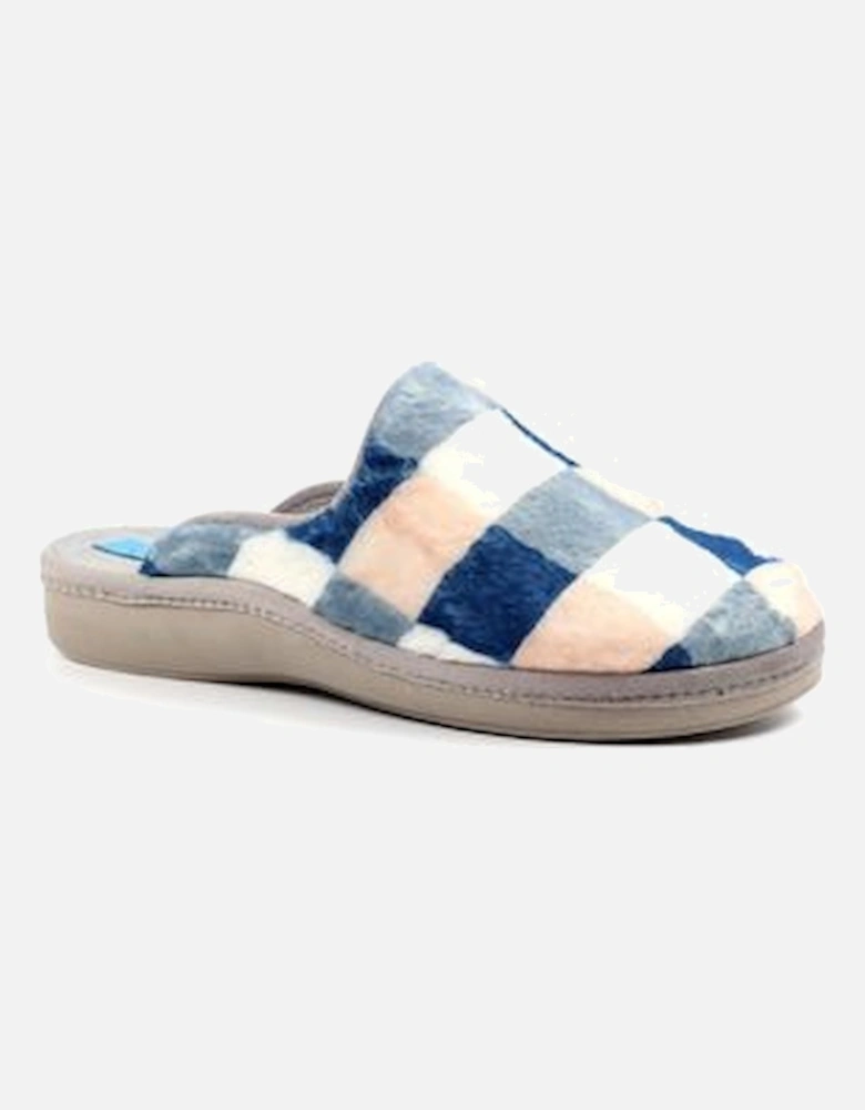 Yasmina Blue Mule Slipper KLS133