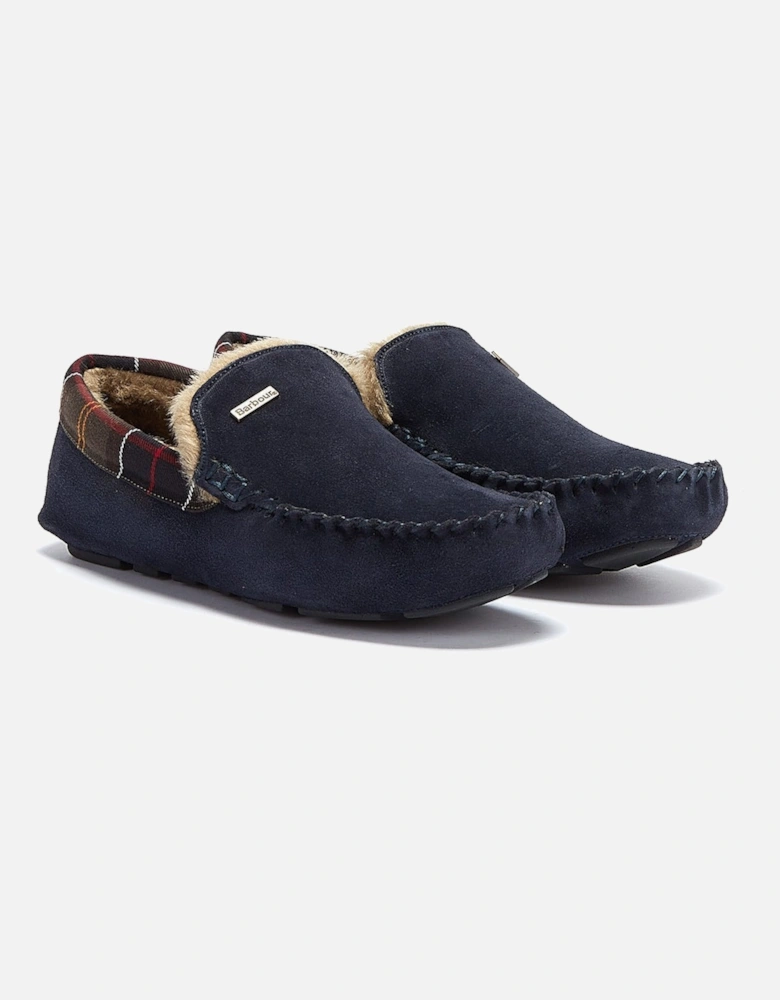 Mens Navy Monty Slippers