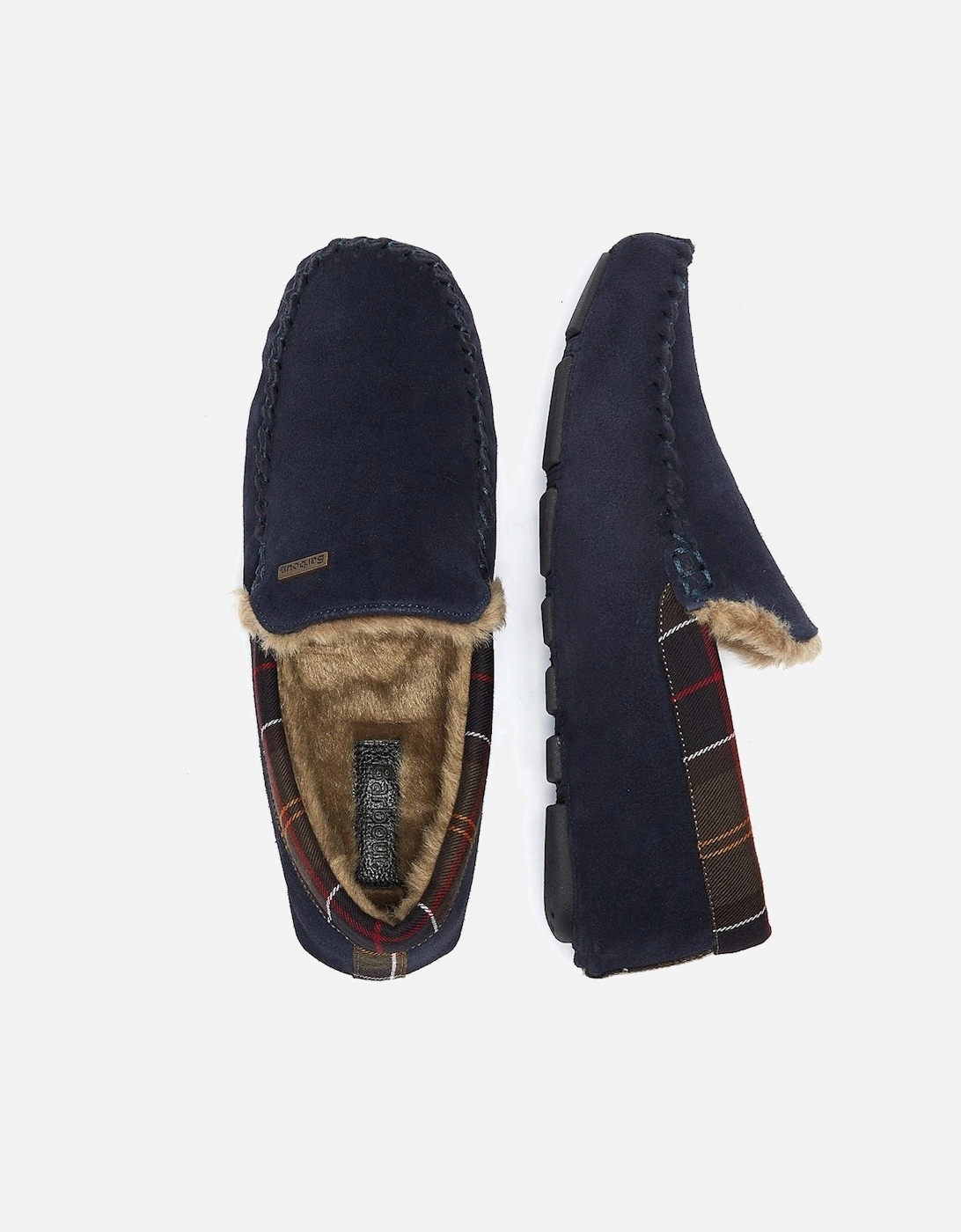 Mens Navy Monty Slippers