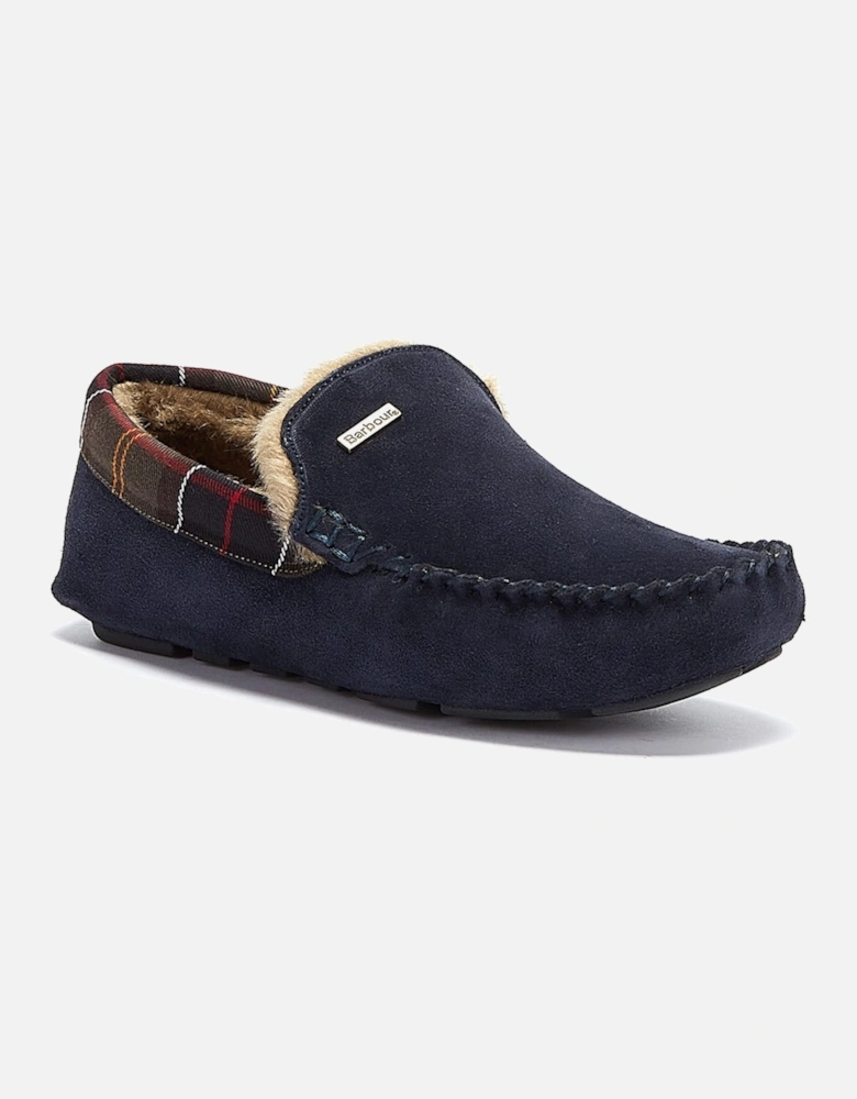 Mens Navy Monty Slippers