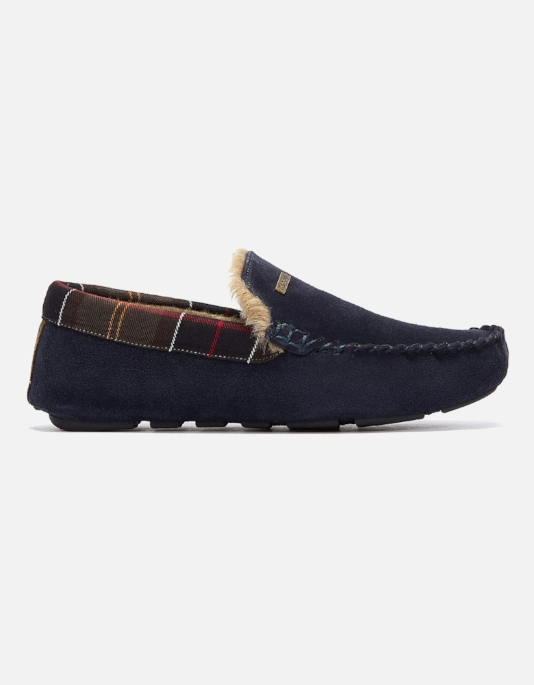 Mens Navy Monty Slippers