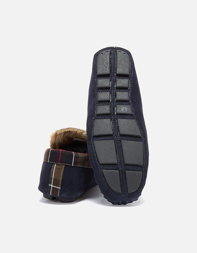 Mens Navy Monty Slippers