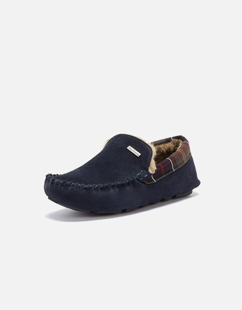 Mens Navy Monty Slippers