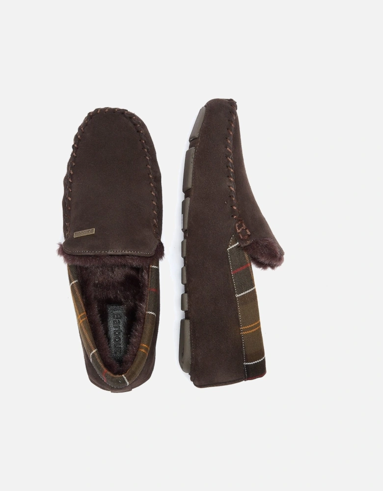 Mens Brown Monty Slippers