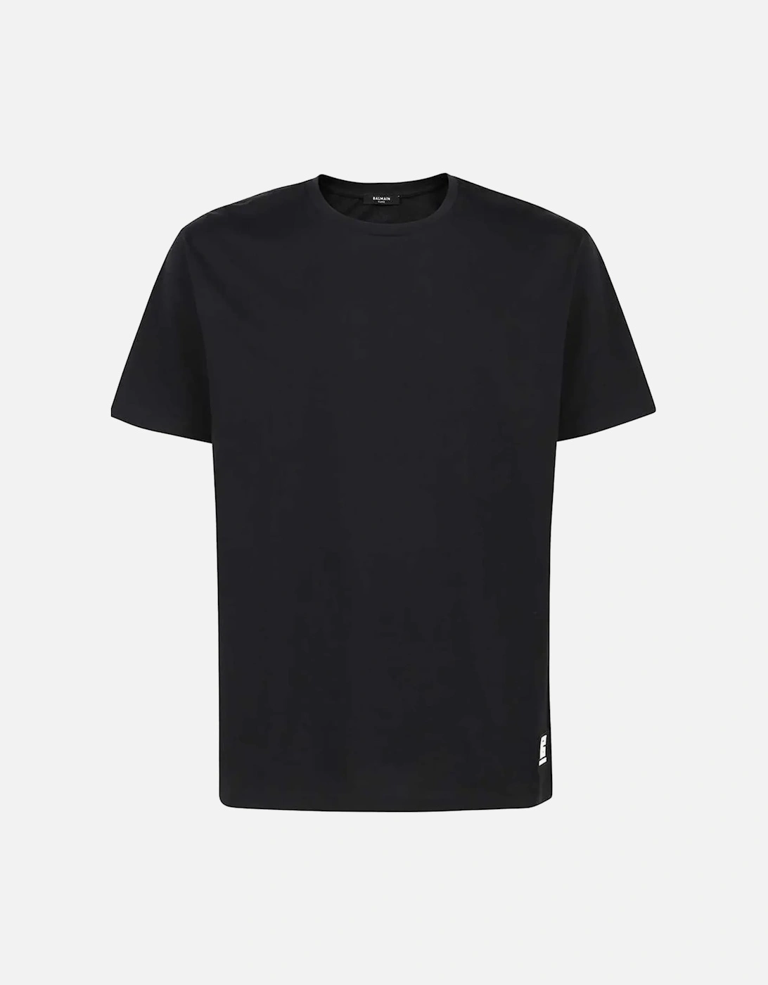 Back Logo Printed Oversized T-Shirt in Black, 4 of 3