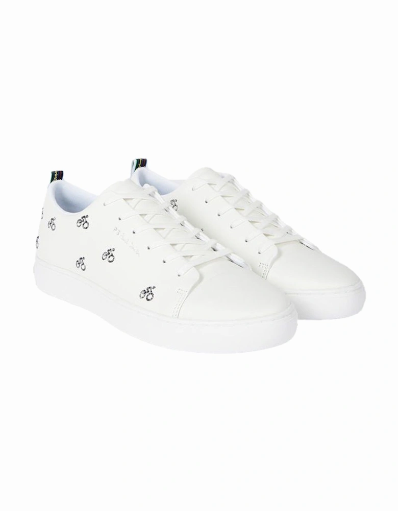 Lee Cycle Embroidery Trainers, White