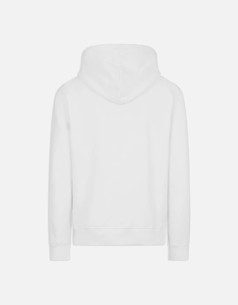 Icon Scribble Cool Fit Hoodie in White