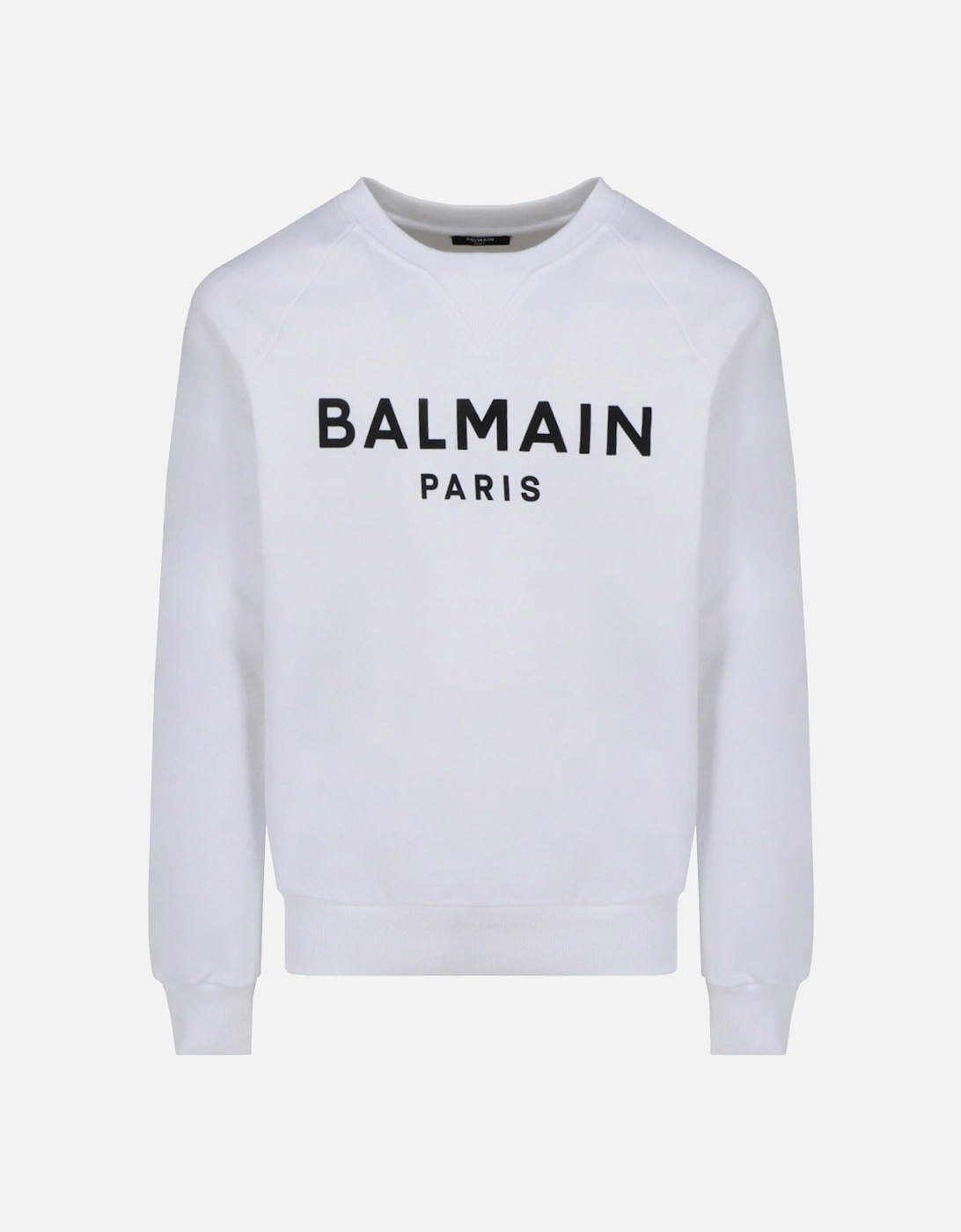 Paris Logo Printed Sweatshirt in White, 5 of 4