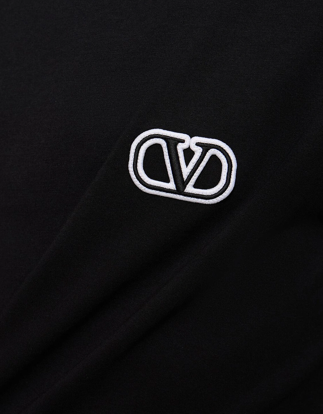 VLogo Signature Patch Black T-Shirt