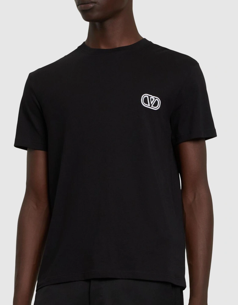 VLogo Signature Patch Black T-Shirt