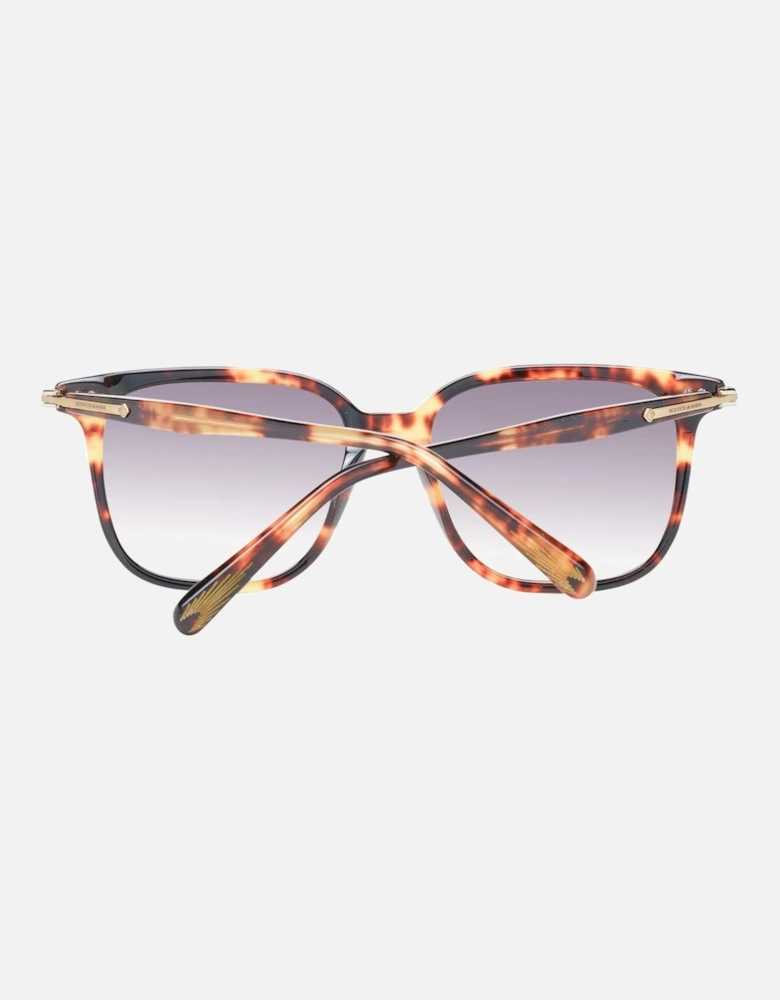 Brown Square Sunglasses with Gradient Lenses - Category 2 Women