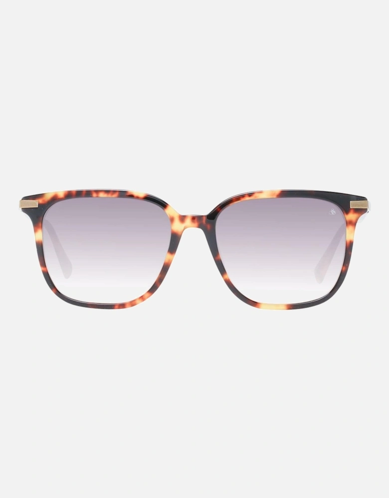 Brown Square Sunglasses with Gradient Lenses - Category 2 Women