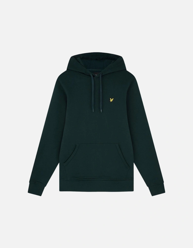 Lyle & Scott Branded Dark Green Pull-over Hoodie